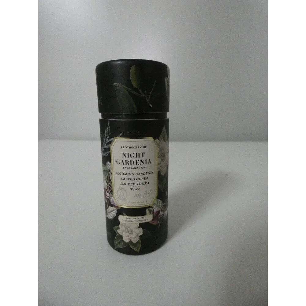 Anthropologie Apothecary 18 Night Gardenia Fragrance Oil Diffuser Dropper 0.5 oz